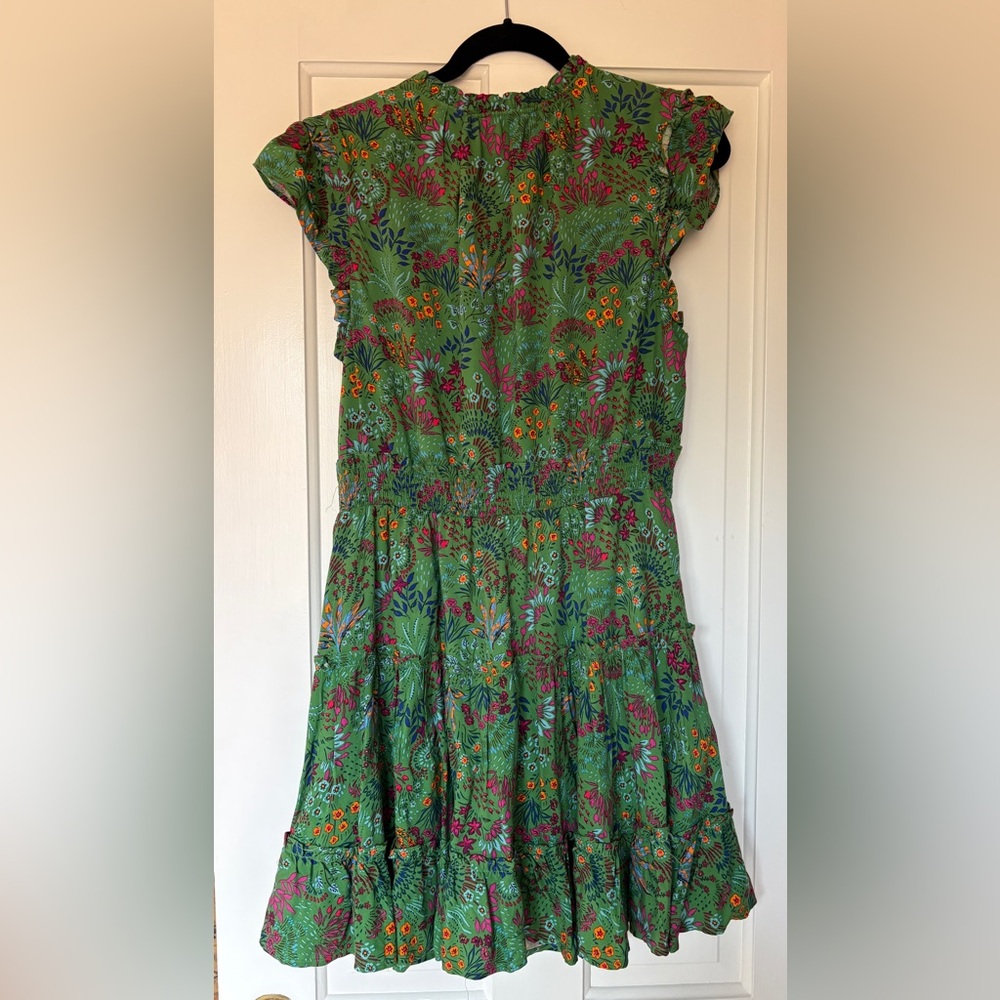 SUGARLIPS Floral Green Dress - Picture 2 of 4